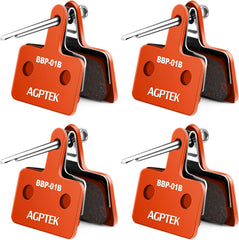 4x AGPTEK zavorna ploščica za MTB disk zavore z vzmetjo, smolna