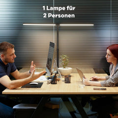 APMIEK dvojna LED namizna svetilka z objemko