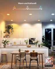 3x DUSKTEC 91mm RGB LED vgradna svetilka