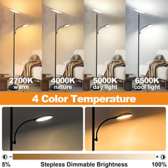 MARCTRONIC LED stoječa svetilka 2 v 1 z daljinskim upravljalnikom