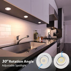2x CLOKSH 6 W zatemnitveni vgradni LED reflektorji - 3000 K