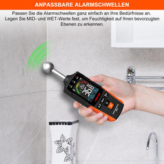 LASELION merilnik vlage s kroglastim senzorjem za les, stene in gradbene materiale