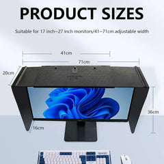 MOCOLI nastavljiv senčnik za 17–27" monitor