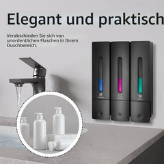 HFZCV stenski dozirnik za šampon 3×400 ml
