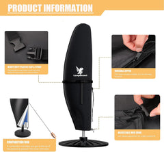 LEAPBEAST Vodoodporna zaščitna prevleka za viseči senčnik z ročajem - 280 × 81 × 46 cm