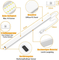 2x SIBI LIGHTING 41 cm LED svetilka pod omarico z senzorjem