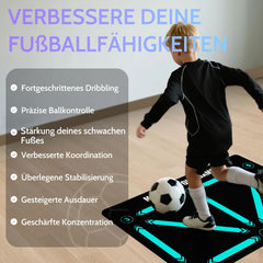 HYKOIUU nogometna podloga s trenažnim trakom - 90×60cm
