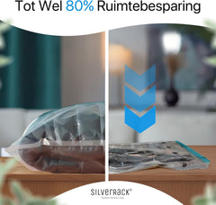 12x SILVERRACK vakuumskih potovalnih vreč za oblačila 35–70cm