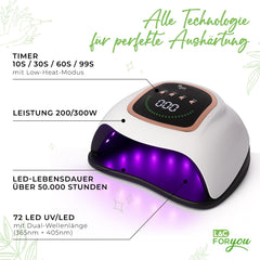 LAC FOR YOU UV LED sušilna lučka za nohte z LCD zaslonom in samodejnim senzorjem