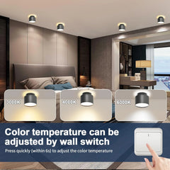 3x BOYIR 80 mm LED nadometni reflektor