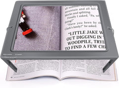 Zložljiva namizna prostoročna lupa s 50 LED lučkami - 4x povečava