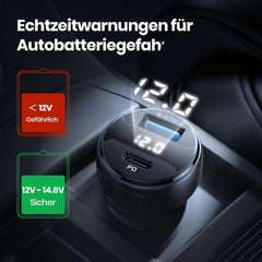 INIU Avtomobilski polnilec USB-C in USB-A