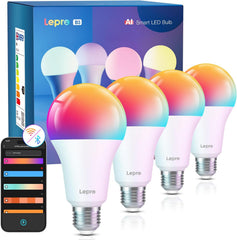 4x LEPRO pametna LED žarnica z WiFi/Bluetooth