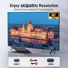 ACER USB-C v HDMI Kabel 2 m – 4K 60 Hz, HDMI 2.0