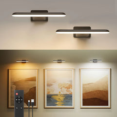 2x FULEN LED luč za slike z daljincem črna