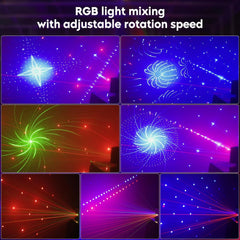 PROPULSION LED RGB disko luč DMX z 9 lečami
