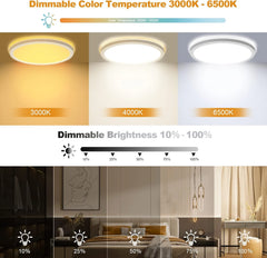 LEZOE 22cm LED stropna svetilka z daljincem