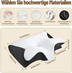 SHULLTJI Curosleep ortopedski vzglavnik z ergonomskim memory foam vzglavnikom za vrat in hrbtenico