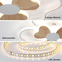 BLMYL LED 50 cm stropna svetilka v obliki rože