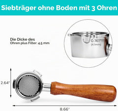 CASABREWS CM5418 brezdni portafilter s sitom in puck screenom 51mm