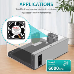 2x WATHAI ventilator 40 x 20 mm 12 V 3-pin