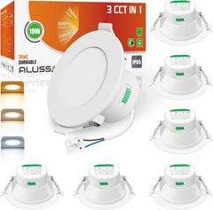 6x ALUSSO 95 mm LED vgradna svetilka