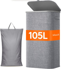 LIFEWIT Košara za Perilo s Pokrovom 105L