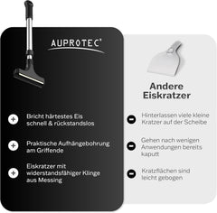 AUPROTEC Teleskopsko Strgalo za Led z Medeninastim Rezilom