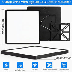 MOONSEA LED stropna svetilka 40W, 40×40cm