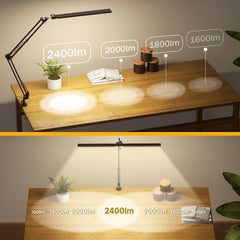SKYLEO LED namizna svetilka za domačo pisarno, ultra svetla 2400LM svetilka z daljinskim upravljanjem