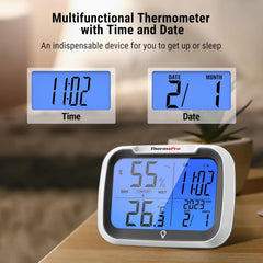 THERMOPRO Bluetooth digitalni termometer in higrometer z uro