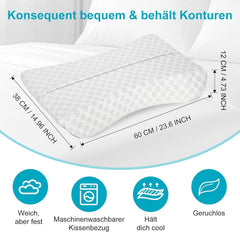 DERCOV CPAP ergonomska blazina iz spominske pene - 60 cm