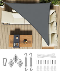 LOVE STORY trikotno senčilo z montažnim kompletom - 2,5 × 2,5 × 3,5 m