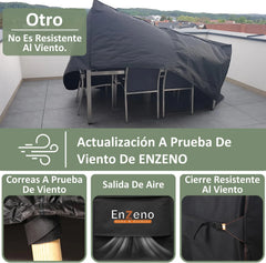 ENZENO prevleka za vrtno pohištvo 250 x 250 x 90 cm