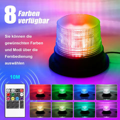 DINFU LED opozorilna svetilka z magnetom 8 barv