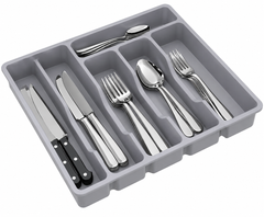 Lifewit Organizator za jedilni pribor 32 × 30 cm siv