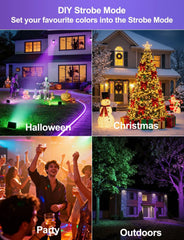 2x HEKEE 50 W RGB LED reflektor z daljincem