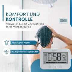 VULTEC Digitalni higrometer s timerjem za prho