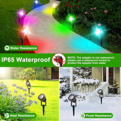 T-SUNUS komplet 6 zunanjih LED reflektorjev RGB z daljinskim upravljanjem