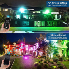 T-SUNUS RGB WiFi LED reflektor 100 W IP66 z aplikacijo