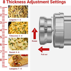 EASCANDY 3-v-1 kovinski nastavek za pripravo testenin