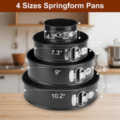 4x ISHETAO tortni model z ločljivim dnom 11–26cm
