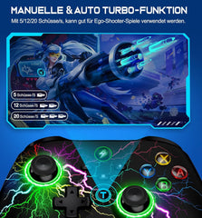 HASACOOL Switch kontroler z osvetlitvijo RGB in makro programabilnimi gumbi