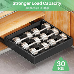 SAYZH izvlečni organizator za kuhinjsko omaro 25 cm, črn