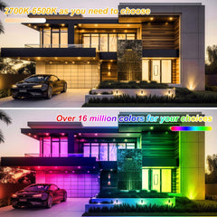 NATPOW Pametni LED RGB Reflektor z Daljinskim Upravljalnikom in Aplikacijo 1KOS