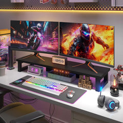 OYRREU stojalo za dva monitorja 91 × 26 cm