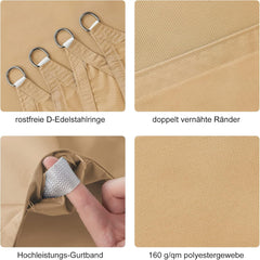 HAIKUS vodoodporno pravokotno senčno jadro - 4 x 3 m