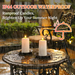 PCHERO polnilne LED sveče z daljinskim upravljalnikom - komplet 4 kosov