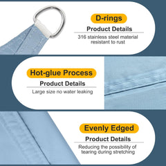 COOL AREA vodoodporno trikotno senčno jadro - 3 × 3 × 3 m