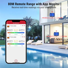 THERMOPRO Bluetooth digitalni termometer in higrometer z uro